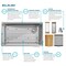 Elkay Crosstown 16 Gauge Workstation SS, 31-1/2" x 18-1/2" x 9" Single Bowl Undermount Sink Kit with Filtered Beverage Faucet EFRU30169RTFGW - alternate 3